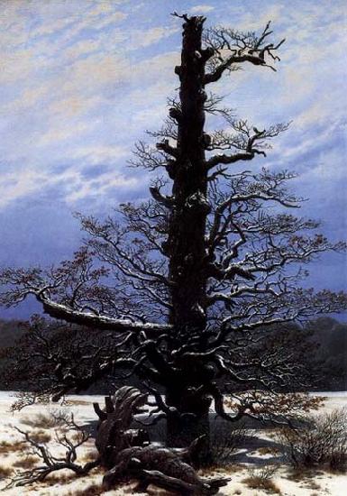 Caspar David Friedrich The Oaktree in the Snow